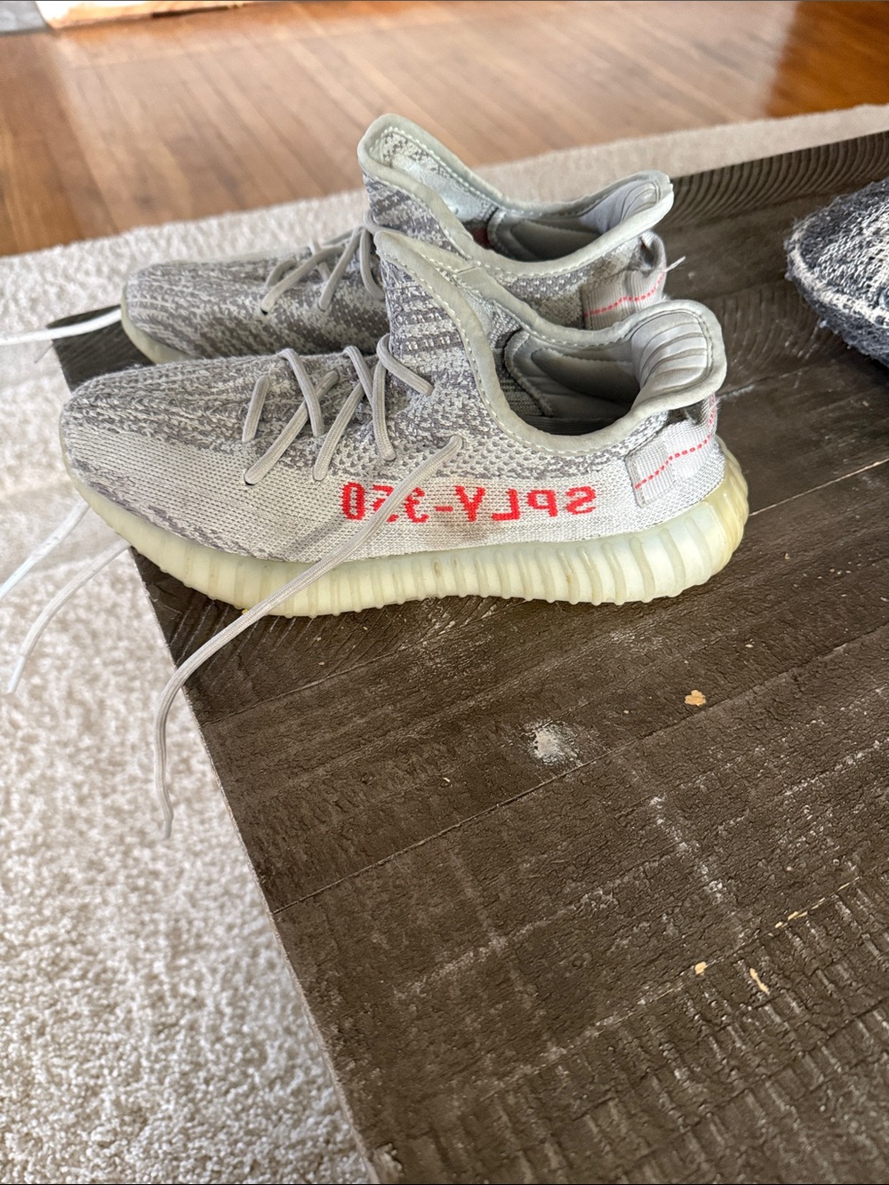 Yeezy Boost 350 V2 Grey with Red Accent